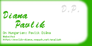 diana pavlik business card